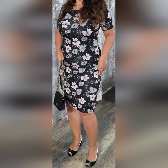 Premise Dresses Women's Midi Dress, High Quality Rayon, Black, M Size, - Picture 6 of 13